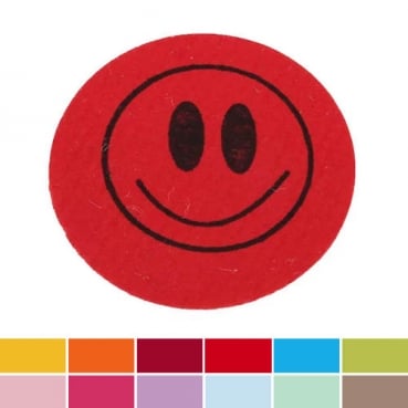 5 Buttons Lächeln zur Einschulung in 12 Farben, 32 mm