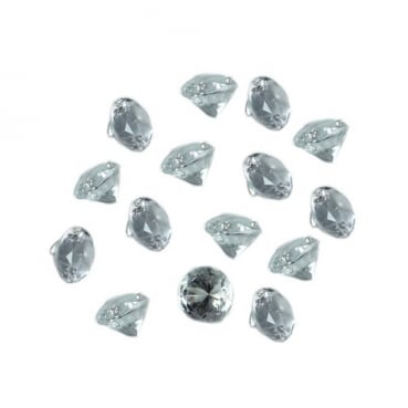 26 Deko Diamanten, klar, 19 mm