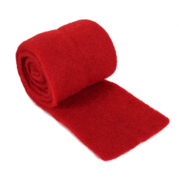 2 Meter Filzstoff in Rot, 10 cm