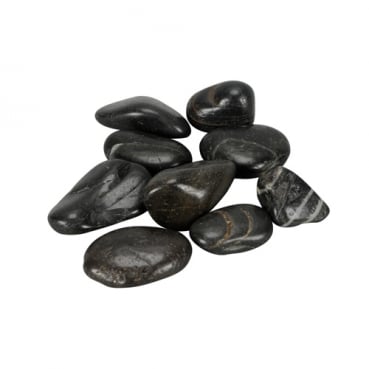 Deko Flusssteine grau-schwarz, 20-50 mm
