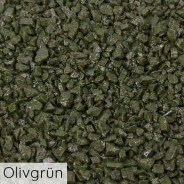 Deko Granulat, verschiedene Farben, 1 kg Deko Granulat in Olivgrün.
