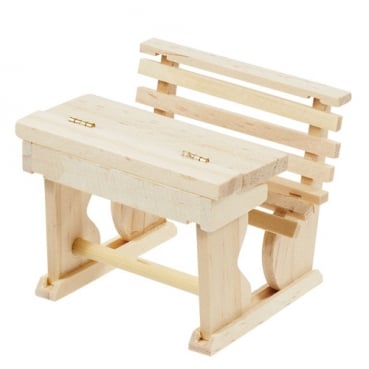 Deko Holz Schulbank, Einschulung, 70 mm