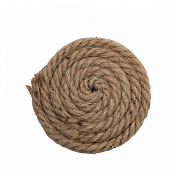 Deko Juteseil Untersetzer, Coaster in Braun, 95 mm