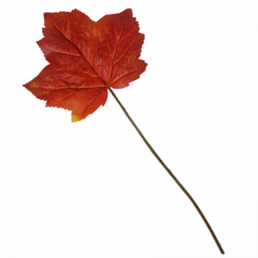 Deko Ahornblatt Pick in Orange-Rot, 36 cm