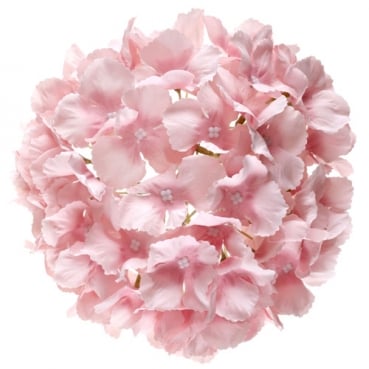Kunstblume Hortensien Blütenkopf in Rosa, 20 cm