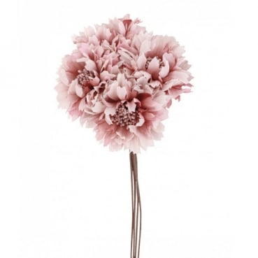 4er Bund Deko Blumen in Altrosa, 26 cm