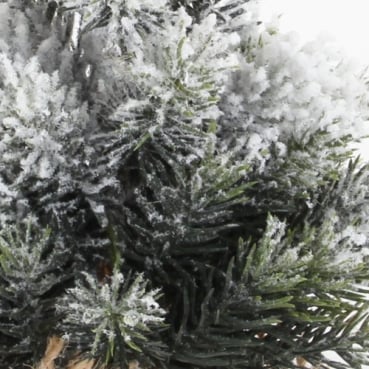 Deko Tannenbaum mit Schnee im Jutesack, 23 cm Deko Tannenbaum mit Schnee im Jutesack, 23 cm