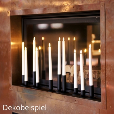 Dekobeispiel - 5 Duni Ersatz LED Spitzkerzen in Warmweiß, dimmbar