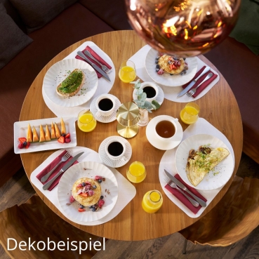 Dekobeispiel - Bio Dunicel® Tischsets Stucco in Weiß, 28 x 38 cm