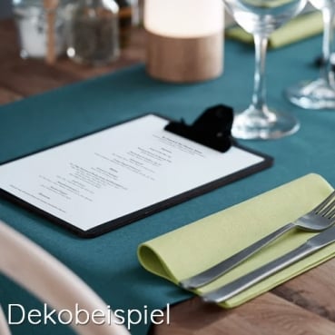 24 Meter Rolle Duni Bio Dunicel Tischläufer, Tête-à-Tête in Ocean Teal, 40 cm Breite 24 Meter Rolle Duni Dunicel Tischläufer, Tête-à-Tête in Ocean Teal, 40 cm Breite