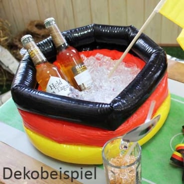 Getränkekühler Deutschland, Fußball, aufblasbar, 37 cm Dekobeispiel Getränkekühler Deutschlandfahne, aufblasbar, 40 cm..