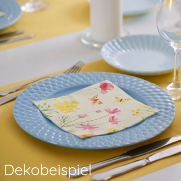 Duni Dunisoft Servietten Poppy Field 40 x 40 cm Dekobeispiel - Duni Poppy Field