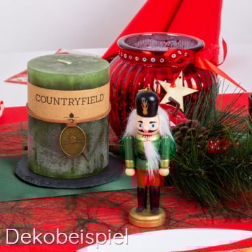 Schiefer Kerzenuntersetzer rund, 10 cm Dekobeispiel für Schiefer Kerzenuntersetzer rund, 10 cm.