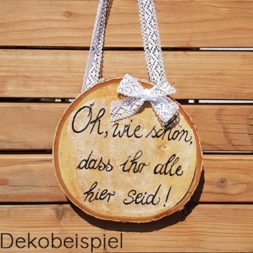 Dekobeispiel für Serviettentechnik. Holz-Deko-Hänger.