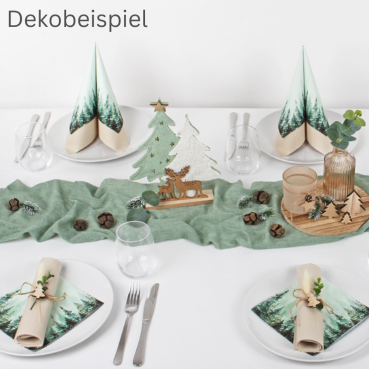 Dekobeispiel Tannenwald Serviette