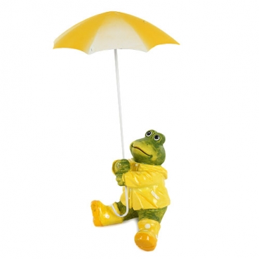 Deko Frosch mit Regenschirm zum Hängen Nr. 1, 25 cm