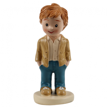 Dekofigur, Tortenfigur Junge, modern II, 85 mm