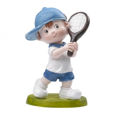Dekofigur, Tortenfigur Tennis Junge, 85 mm