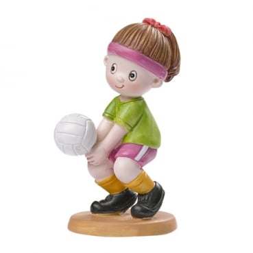 Dekofigur, Tortenfigur Volleyball Mädchen, 85 mm