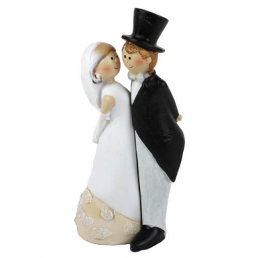 Dekofigur Hochzeitspaar, vereint, 14,5 cm