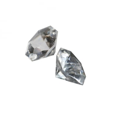36 Große Deko Diamanten in Klar, 30 mm