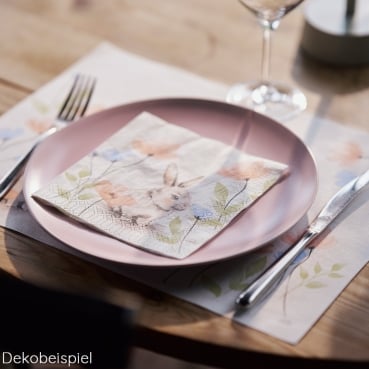 Bio Dunicel® Tischsets Bunny Bloom, 30 x 40 cm Duni Frühlingsserie Bunny Bloom.