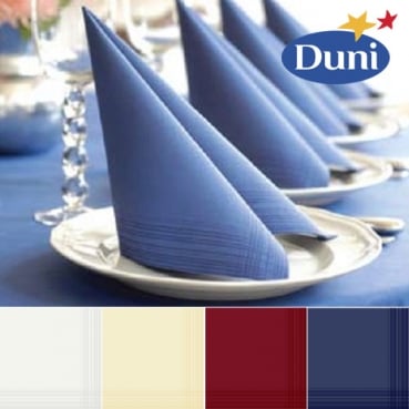 Duni Dunicel Servietten Maitre in 4 Farben, 41 x 41 cm