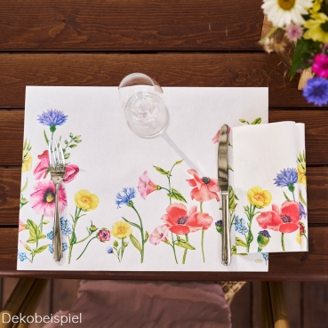 Bio Dunicel® Tischsets Flowy Meadow, 30 x 40 cm Duni Sommerserie Flowy Meadow.