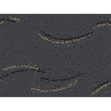 Duni Dunicel Tischsets Golden Stardust Black, 30 x 40 cm