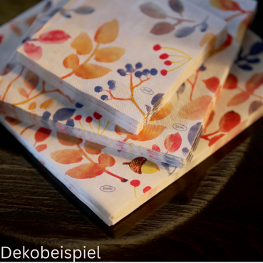Duni Zelltuch Servietten Autumn Gradient, 33 x 33 cm Duni Herbstserie Autumn Gradient.