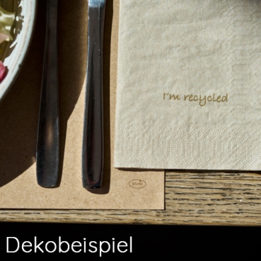 Duni ecoecho® Papier Tischsets I'm recycled, 30 x 40 cm Duni ecoecho® Serie I'm recycled.