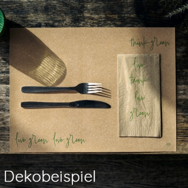 Duni ecoecho® Papier Tischsets Love Green, 30 x 40 cm Duni ecoecho® Serie Love Green.