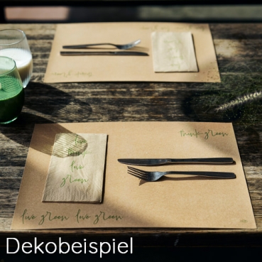 Duni ecoecho® Papier Tischsets Love Green, 30 x 40 cm Duni ecoecho® Serie Love Green.