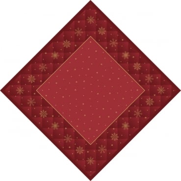Bio Dunicel® Mitteldecken Rhombus Bordeaux