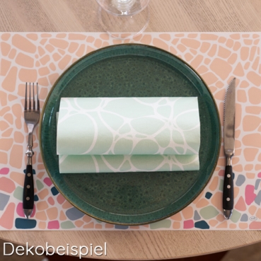 Bio Dunicel® Tischsets Ocean Pebbles, 30 x 40 cm Duni Sommerserie Ocean Pebbles und Ocean Mint.