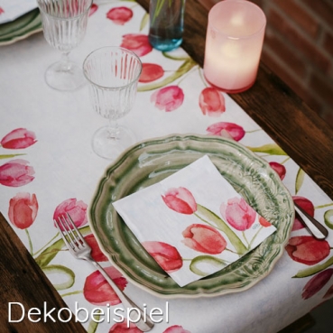 Bio Dunicel® Tischsets Painted Tulips, 30 x 40 cm Duni Frühlingsserie Painted Tulips.