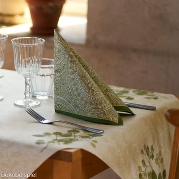 Bio Dunicel® Mitteldecken Paisley Leaves Duni Herbstserie Paisley und Paisley Leaves.