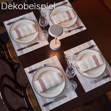 Bio Dunicel® Tischsets Rigato Bordeaux, 30 x 40 cm Duni Serie Rigato Bordeaux.