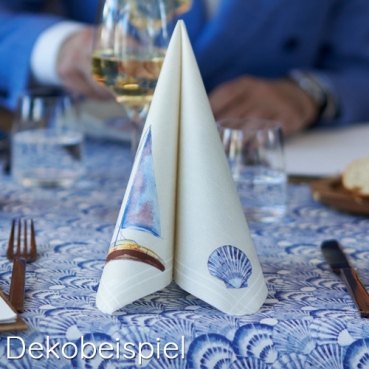 Duni Dunisilk Mitteldecken Tide Duni Serie Tide mit maritimen Motiven.