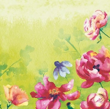 Duni Dunisoft Servietten Garden Joy, 40 x 40 cm