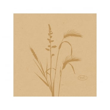 Duni Bio Dunisoft Cocktail Servietten Meadow Natural, 20 x 20 cm
