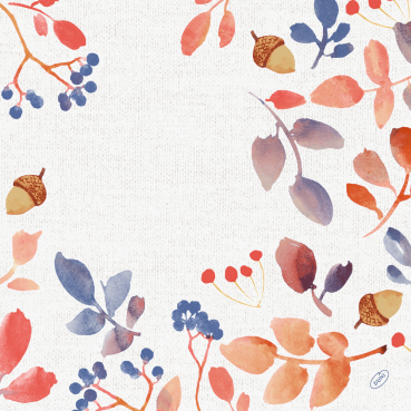 Duni Bio Dunisoft Servietten Autumn Gradient, 40 x 40 cm