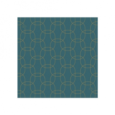 Duni Dunisoft Cocktail-Servietten Golden Deco, 20 x 20 cm