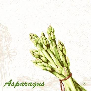 Duni Dunisoft Servietten Green Asparagus, 40 x 40 cm