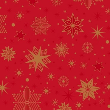 Duni Klassik Servietten Stargazing Red, 40 x 40 cm