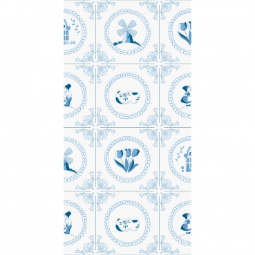 Duni Zelltuch Servietten Dutch Charm, 2-lagig, ⅛ Falz, 40 x 40 cm