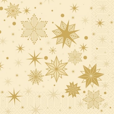 Duni Zelltuch Servietten Stargazing Cream, 40 x 40 cm