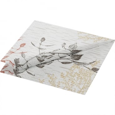 Duni Zelltuch Servietten Wood & Deer, 33 x 33 cm, gefaltet.