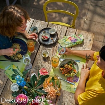 Duni Papier Tischsets Soft Tropics, 30 x 40 cm Duni Sommerserie Soft Tropics.