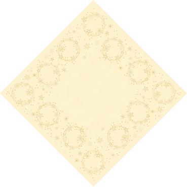 Duni Dunicel Mitteldecken Star Shine Cream
